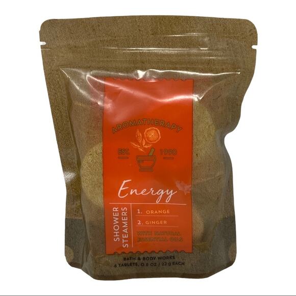 Bath and Body Works Aromatherapy Orange + Ginger Shower Steamer 6 Tablet NWT - Picture 2 of 6